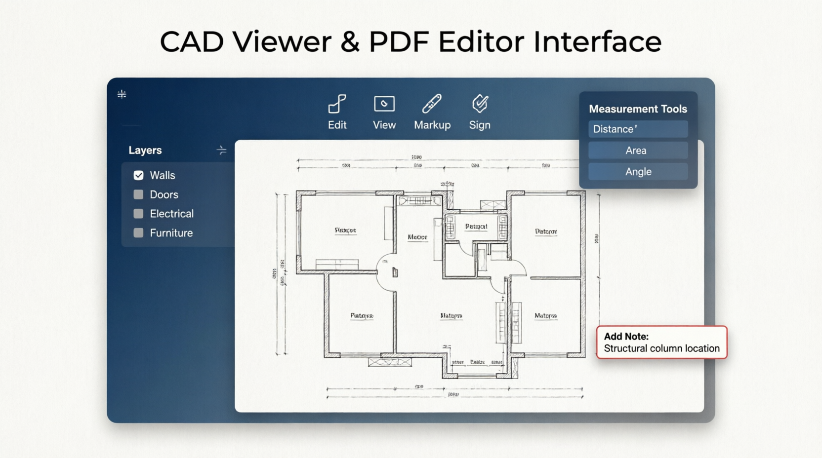 CAD Viewer and PDF Editor