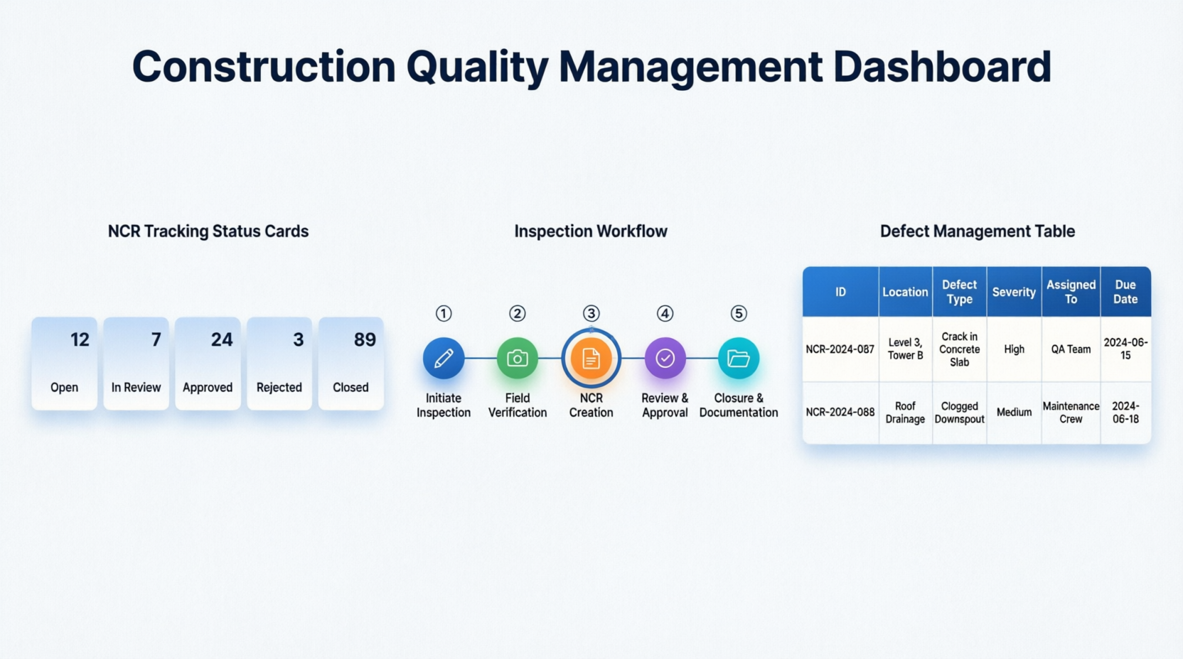 Quality Management Dashboard