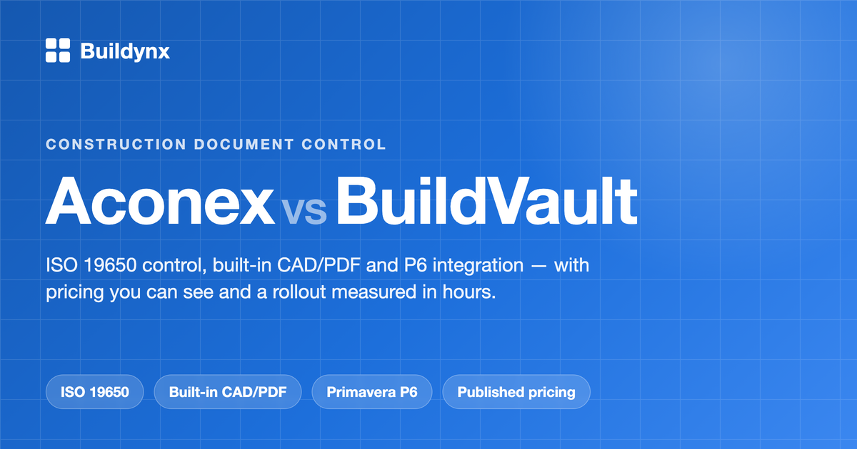 Aconex Alternative: How BuildVault Compares